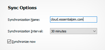 DAV-Outlook Sync. Schedule automatic synchronization.